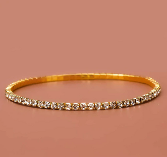 Veintidós Diamond Gold Anklet